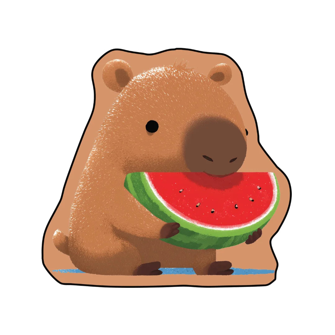 Irregular capybara rug capybara inspired cafe