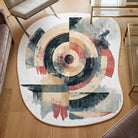 Johns inspired abstract rug living room