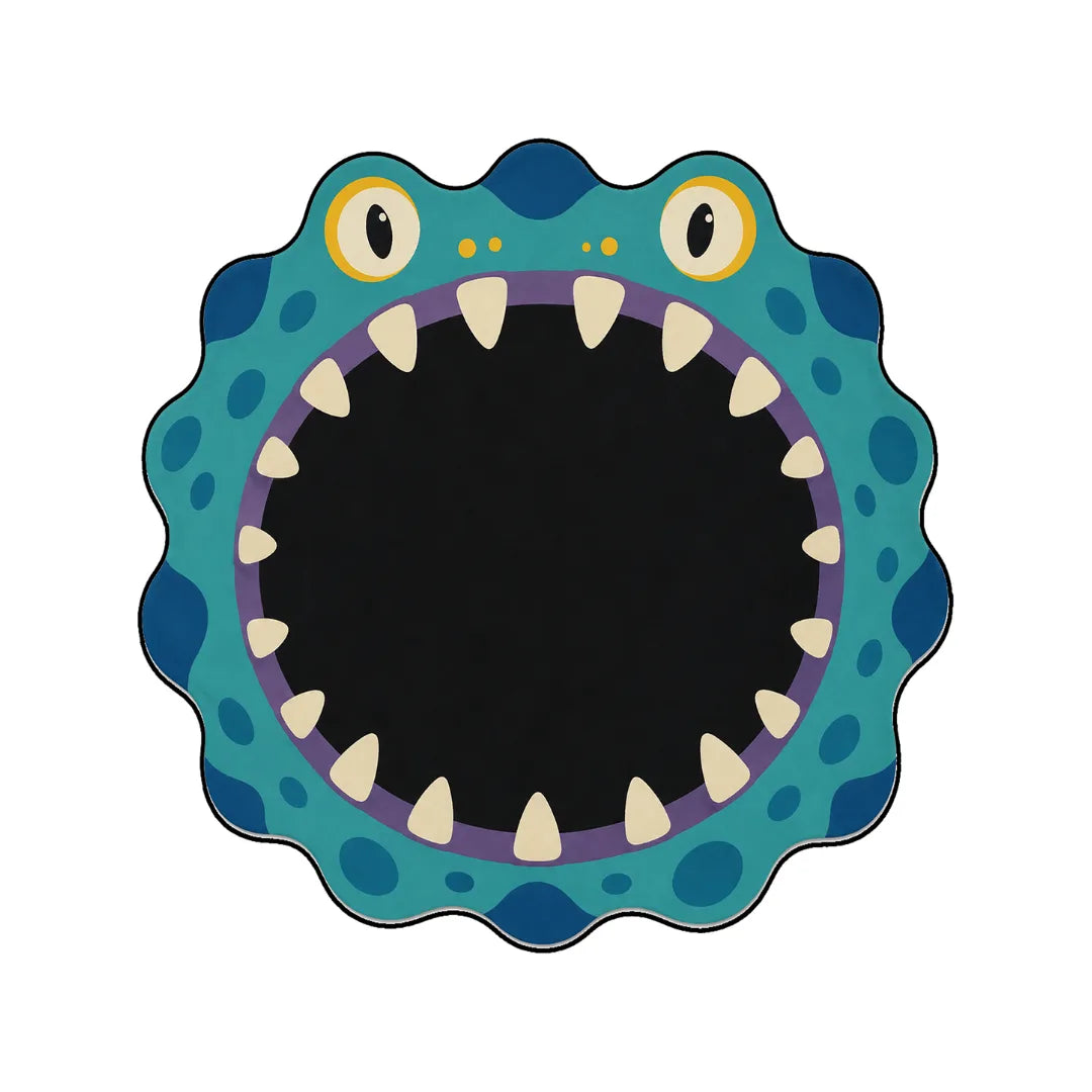 Irregular monster rug bedroom