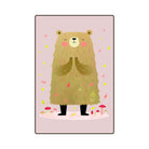 Bear style rug living room