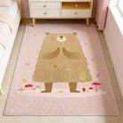 Bear style rug living room