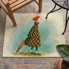 Melancholy style rug patio balcony