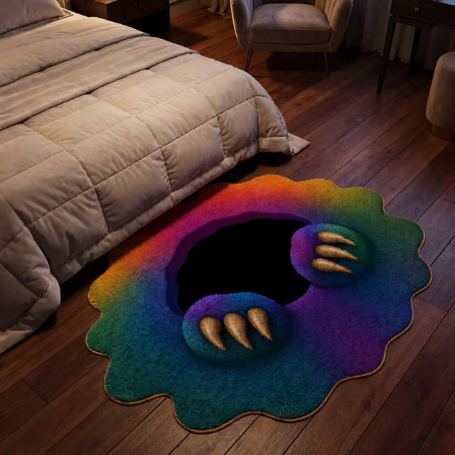 The Friendly Void – Irregular Monster Rug | 4 x 6 ft | Bedroom