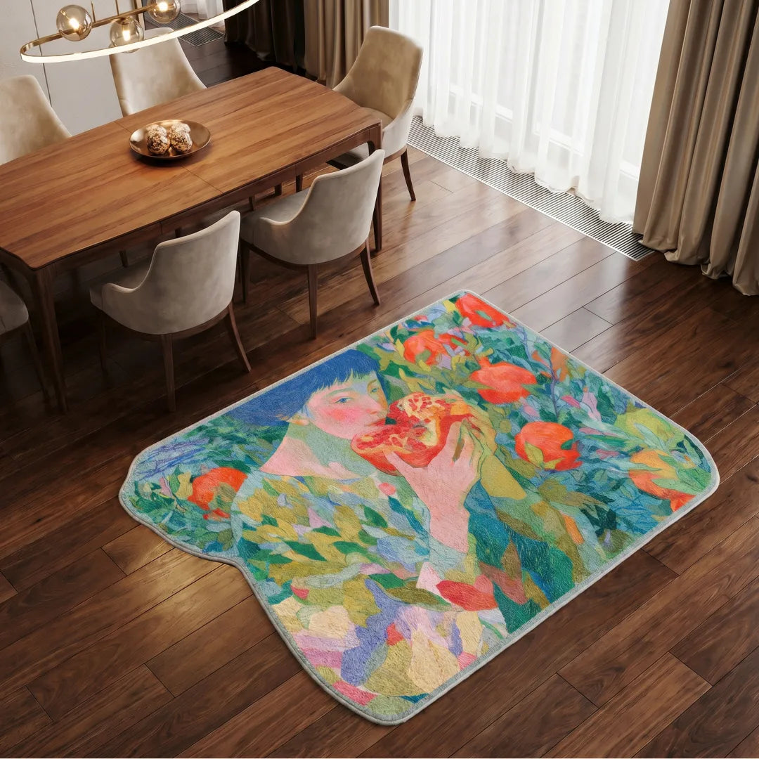 Melancholy style rug living room