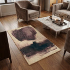 Rothko inspired abstract color rug living room