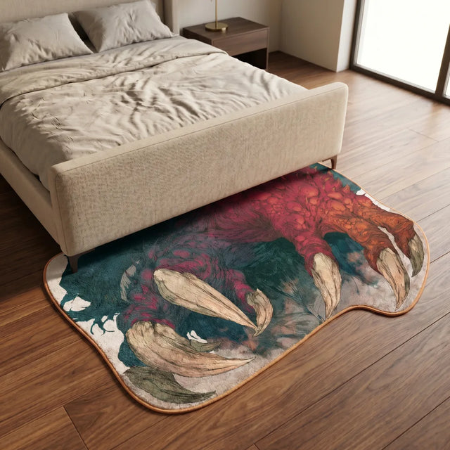 Touch of Doom – Irregular Monster Rug | 6 x 3.5 ft | Bedroom