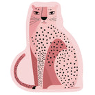 Irregular pink leopard rug patio balcony