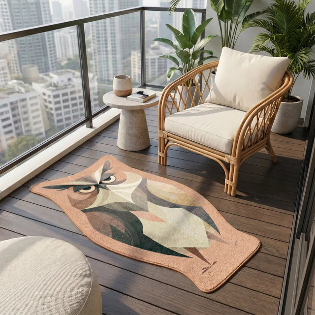 Vesper – Irregular Bird-Inspired Rug | 2.5 x 4.5 ft | Patio & Balcony