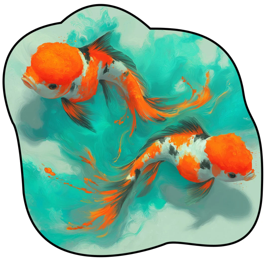 Irregular clown fish rug bedroom