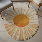 Irregular western style rug patio balcony