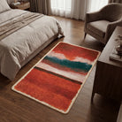 Rothko inspired abstract color rug bedroom