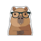 Irregular capybara rug library